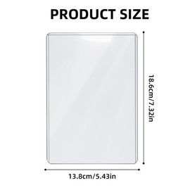 Birth Certificate Holder Canada - 5x7 Inches, Sturdy Clear Plastic Birth Certificate Holder, Protective Cover for Newborn Baby Documents (3)