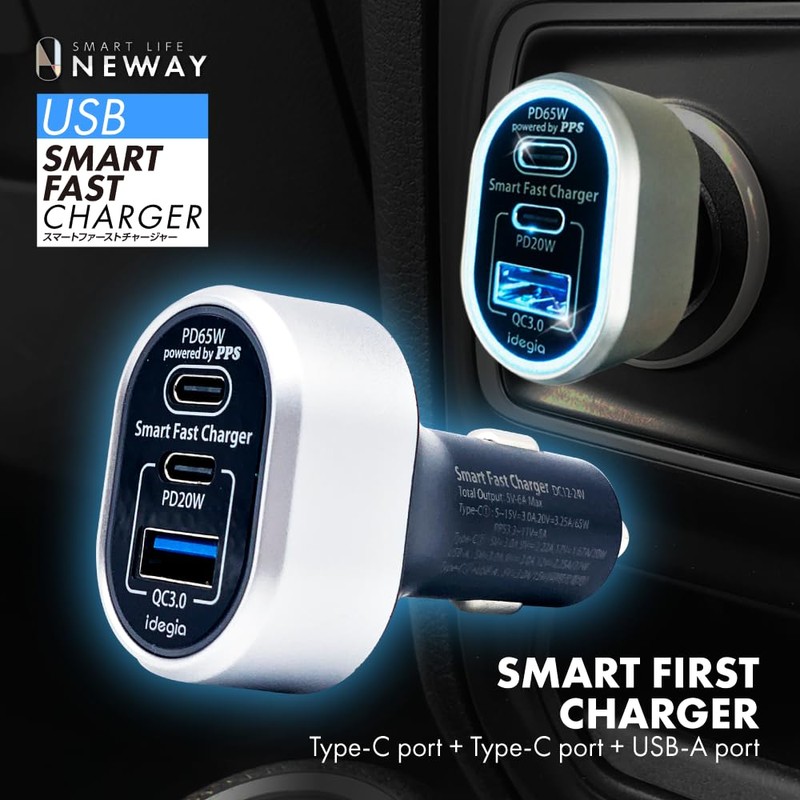 Arcs X-292 PD PPS65W Type-C QC3.0 USB A Smart Fast