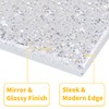 YNQIZKI Silver Shining Light Switch or Outlet Covers - Sparkling