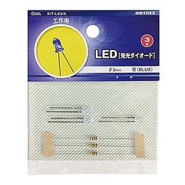 Ohm Electric Kogyo LED (φ3mm/Blue/3 pieces) KIT-LE3/A