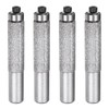 uxcell 4 Pcs Diamond Profile Straight Router Bit 13.3mm Dia