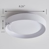 HYDELITE Flush Mount Ceiling Light Led Ceiling Light Fixture White