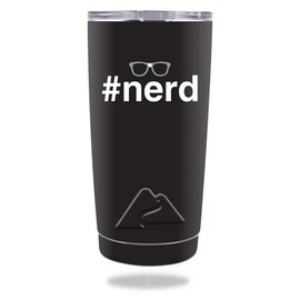 MightySkins Skin Compatible with Ozark Trail Tumbler 20 oz. – Nerd | Protective, Durable, and Unique Vinyl Decal wrap Cover | Easy to Apply, Remove, and Change Styles | Made in The USA