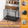 IDEALHOUSE Dog Crate Furniture,Flip-up Top Pet Crate Furniture,Indoor End Table