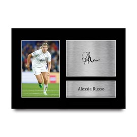 HWC Trading A4 Alessia Russo Womens England Gifts Printed Signed Autograph Picture for Football Fans and Supporters - A4