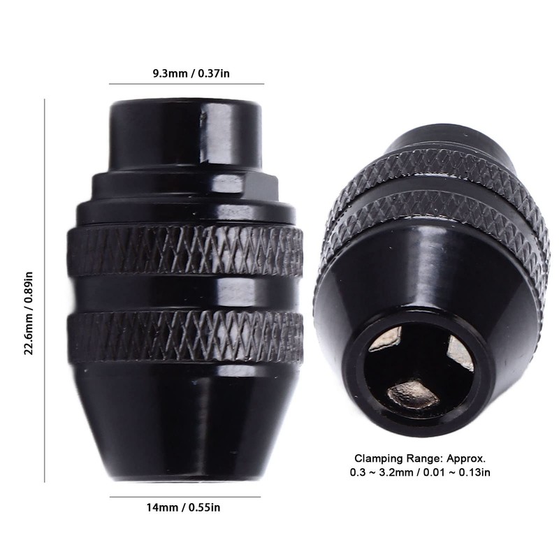 Drill Chuck, 3 Jaw Chucks Durable for DREMEL for Rotating