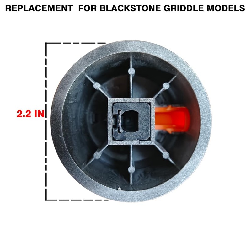 HWGckct Gas Griddle Orange Knob Replacement for Blackstone Griddle, 4-Pack