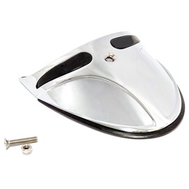 Lynlane Motorcycle Narrow Front Fender Tip Extension Skirt Trim for Harley Softail Sportster Dyna Super Glide (Chrome)