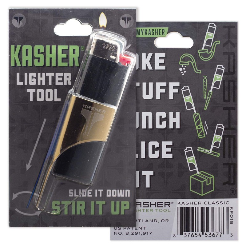 Kasher Classic Lighter Tool Gold, Lighter Included