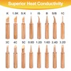 sourcing map 1 Set 900M Soldering Iron Tips Copper Non-Magnetic