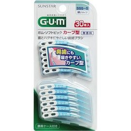Gum Soft Pick Curved 30P Size SSS-S - S x 10 Piece Set