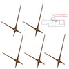 SEWACC 5 Sets Clock Hands Wooden DIY Clock Movement Mechanism