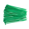 Pack of 100 Cable Ties Green Cable Ties for Garden
