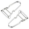 2 Vegetable and Asparagus Peeler U Peeler Steel Stainless Steel