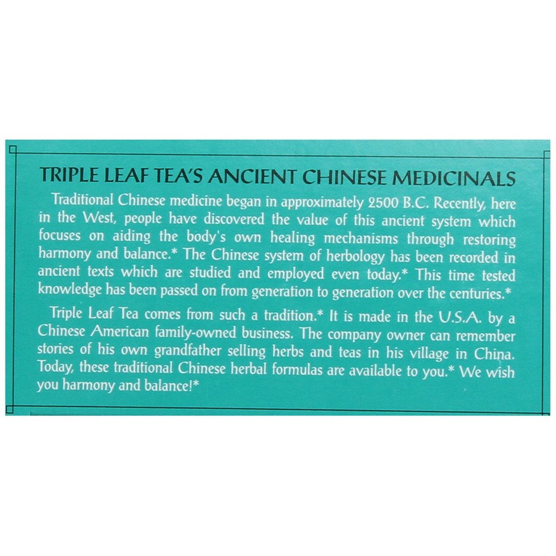 Triple Leaf Tea, Relaxing, 20 Tea Bags (Pack of 6)