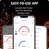 BFOUR Wireless Meat Thermometer with 2 Probes, 328FT Bluetooth Grill