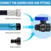 LUOFANT 2 Pack 3/4 Inch Rain Barrel Spigot Kit, PVC