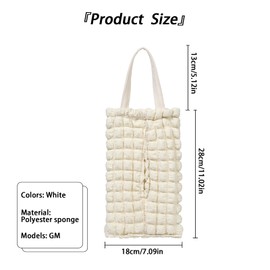 VBGURR Taschentuchbox Auto, Rücksitz Hängen Auto Taschentuchhalter, Taschentuchhalter für Auto Papierhandtuchhalter Aufbewahrungsbox Auto Zubehör Innenraum (Beige)