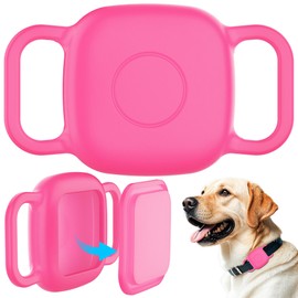 DDJ Hundehalsband-Hülle für Tile Life360 Mate 2024/2022 Bluetooth-Tracker, 2 Stück, wasserdichte Silikon-Ganzkörper-Schutzhalterung für Fliesen-Tracker, Katzenhalsband, ultra-langlebig, kratzfest