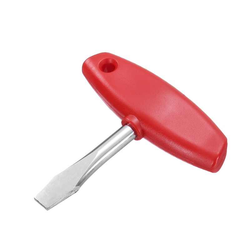 Sourcing Map T Handle 12mm Flat Head Screwdriver with Plastic