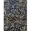 Swirl Hologram Snake Design Foil on Polyester Spandex Velvet Fabric