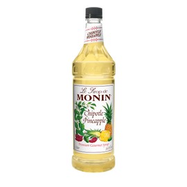 Monin - Chipotle Pineapple Syrup | Premium Syrup for Cocktails, Lemonades & More | Clean Label with No Artificial Flavors, No Artificial Preservatives (BPA-Free Plastic Bottle, 1 Liter)