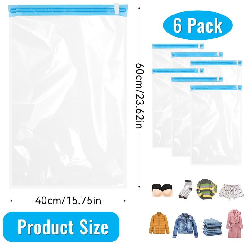 Vacuum Bags Hand Rolled 60 x 40 cm Compression Bags