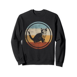 Retro Vintage Design Tortoiseshell Cat Sweatshirt