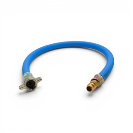Truck Adapter Hose M16 x 1.5 to Male NW 7.2 - Made in Germany - For Filling the Compressed Air System via Test Connection - Breakdown & Workshop Aid (50 cm)