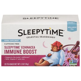 Celestial Seasonings Sleepytime Wellness Echinacea Immune Boost, Caffeine Free, 20 Tea Bags Box