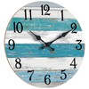 KECYET Wall Clock Battery Operated 12 Inch Outdoor Beach Style