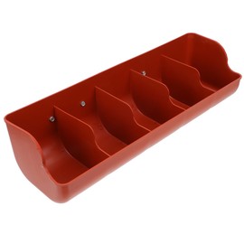 DOITOOL Plastic Fence Feeder Heavy Duty Pig Trough 5 Compartment Livestock Feeder Plastic Pig Feeers Livestock Pets Animal Feeders Farm Supplies