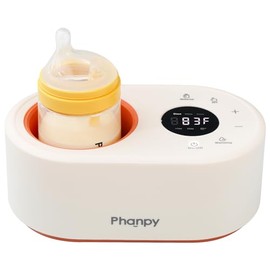Phanpy Calentador de biberones sin agua, multifunción, 12 en 1, calentador de biberones rápido para leche materna, calentador de biberones para viajes, calentador de leche para bebé con función de