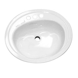 Bootz Industries 021-2445 Azalea Porcelain Enameled Steel 20 x 17 Lavatory Sink in White