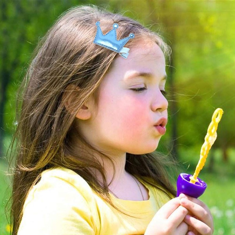 "Honbay 12PCS Glitter Shiny Crown Hair Clips Adorable Hairpins Hair
