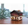 Midene Ceramic Aroma Light House, Handmade, Artistic Miniature, Old Bakery