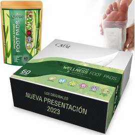 60 Parches para Pies WELLNESS FOOT PADS 6 Esencias Naturales + Antifaz Para Dormir Caja Luxury con 6 Compartimentos, 1 por Aroma Calidad Para Regalo