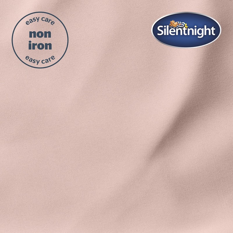 Silentnight Supersoft Double Fitted Sheet - Pink Deep Fitted Bed