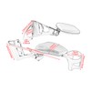 Adjustable Passenger Armrests with Cup Holder for Motorcycle Accessory Compatible