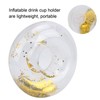 10pcs Round Gold Sequins Inflatable Drink Cup Holders Swimming Pool