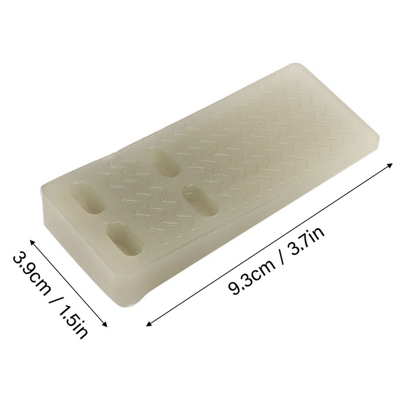 6Pcs Door Stoppers Rubber Wedge Stops Windproof Crashproof Fluorescent for