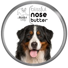 The Blissful Dog Bernese Mountain Nose Butter, Versatile Dog Nose Balm for Dry Nose, Handcrafted Nose Moisturizer, Easy-to-Apply Dog Essentials, Unscented, 1 oz.