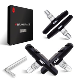 CNCLOL Bike V Brake Pads, Bicycle V Brake Blocks，55/70mm Brake pads.Black