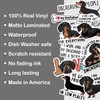 10pcs Black Dachshund Sticker Pack, Cute Funny Vinyl Decals for