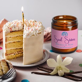 Vanilla-Scented Aromatherapy Candle – 25 Giftable Labels Included, Choose One to Personalize Your Gifting for Anyone. A Thoughtful, Ready-to-Gift Candle! All Relationships Collection