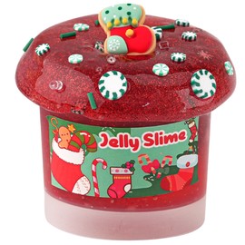 Christmas Stocking Stuffers for Kids, Red Glitter Crystal Slime, Super Soft & Non-Sticky Premade Slime, Girls Gifts & Boys Gifts Birthday Easter Hallowmas Christmas Slime Sensory Toys