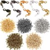 1500 Pieces Beads Tips Knot Covers Clamshell Crimp Tips Beads