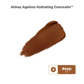 Almay Anti-Aging Concealer, Face Makeup with Hyaluronic Acid, Niacinamide, Vitamin C & E, Hypoallergenic-Fragrance Free, 050 Deep, 0.37 Fl Oz (Pack of 1)
