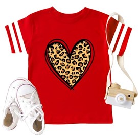 Toddler Valentines Day Shirt for Boys Girls: Valentine Heart Graphic Tshirts Kids Valentine's Day Outfit Love Heart Tee