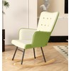 VIRRMO Glider Rocking Chair Nursery Comfy Accent Chair with High